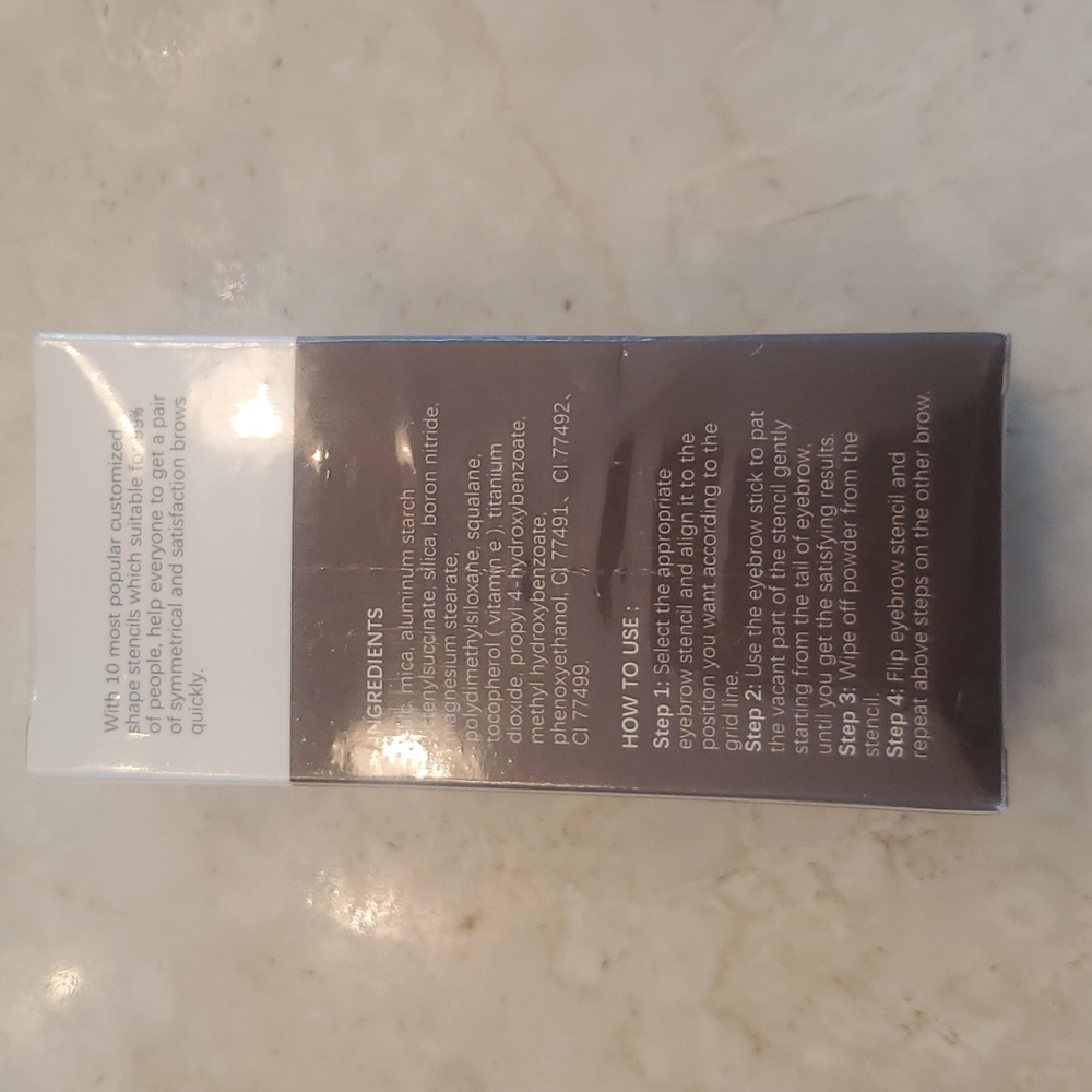 Never opened Tiktok Viral eyebrow stamp powder dark brown - Picture 8 of 8